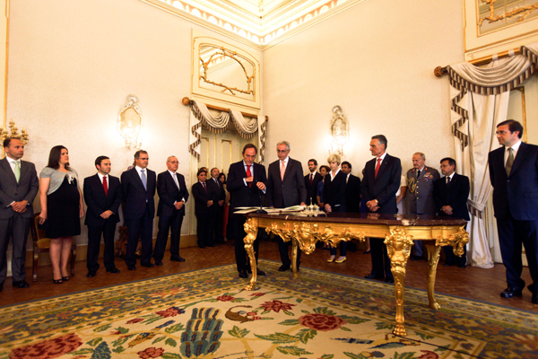 Cerimônia de tomada de posse dos novos membros do Governo português. Foto JOÃO RELVAS/LUSA